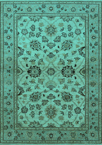Oriental Turquoise Traditional Rug, urb794turq