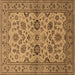 Square Oriental Brown Traditional Rug, urb794brn