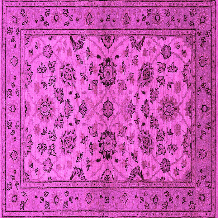 Square Oriental Pink Traditional Rug, urb794pnk