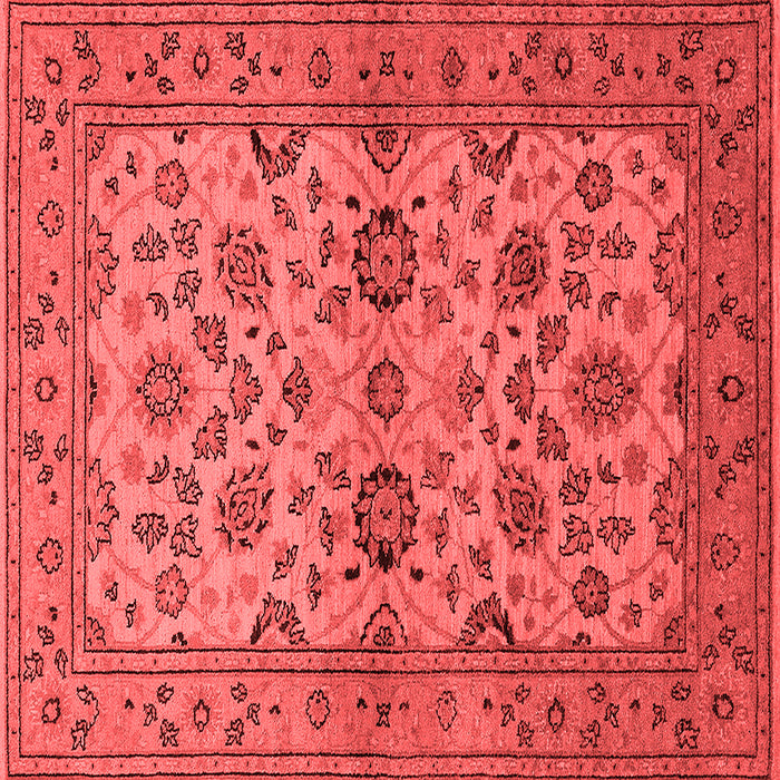 Machine Washable Oriental Red Traditional Rug, wshurb794red