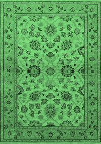 Oriental Emerald Green Traditional Rug, urb794emgrn