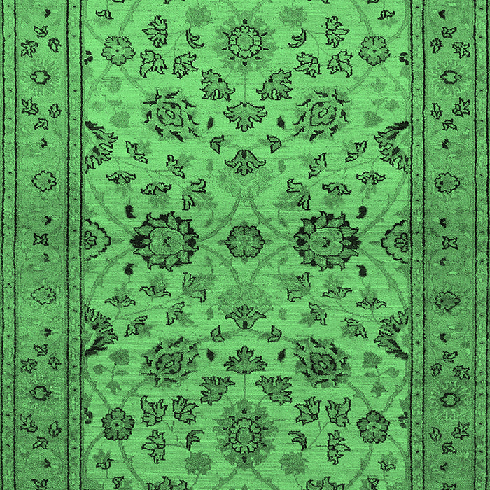 Oriental Emerald Green Traditional Rug, urb794emgrn