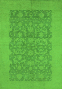 Oriental Green Traditional Rug, urb795grn