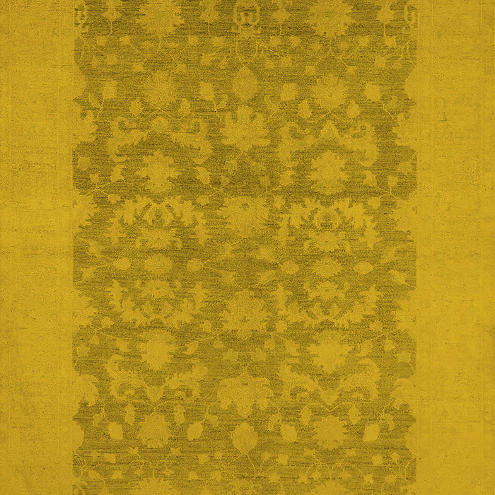 Oriental Yellow Traditional Rug, urb795yw