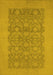 Machine Washable Oriental Yellow Traditional Rug, wshurb795yw