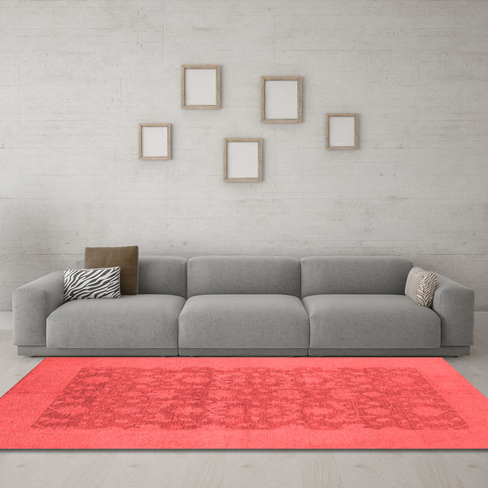 Traditional Red Washable Rugs