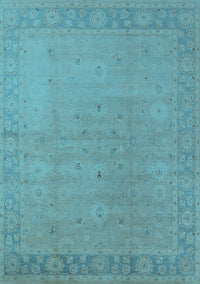 Oriental Light Blue Traditional Rug, urb796lblu