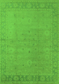 Oriental Green Traditional Rug, urb796grn