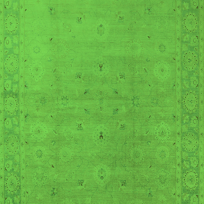 Oriental Green Traditional Rug, urb796grn