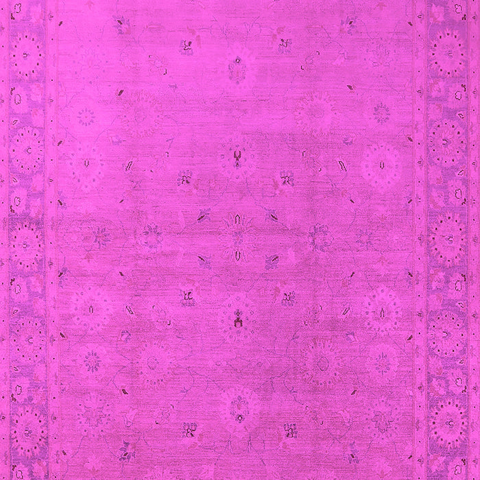 Machine Washable Oriental Pink Traditional Rug, wshurb796pnk