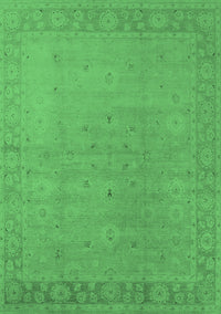 Oriental Emerald Green Traditional Rug, urb796emgrn