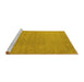 Sideview of Machine Washable Oriental Yellow Traditional Rug, wshurb796yw