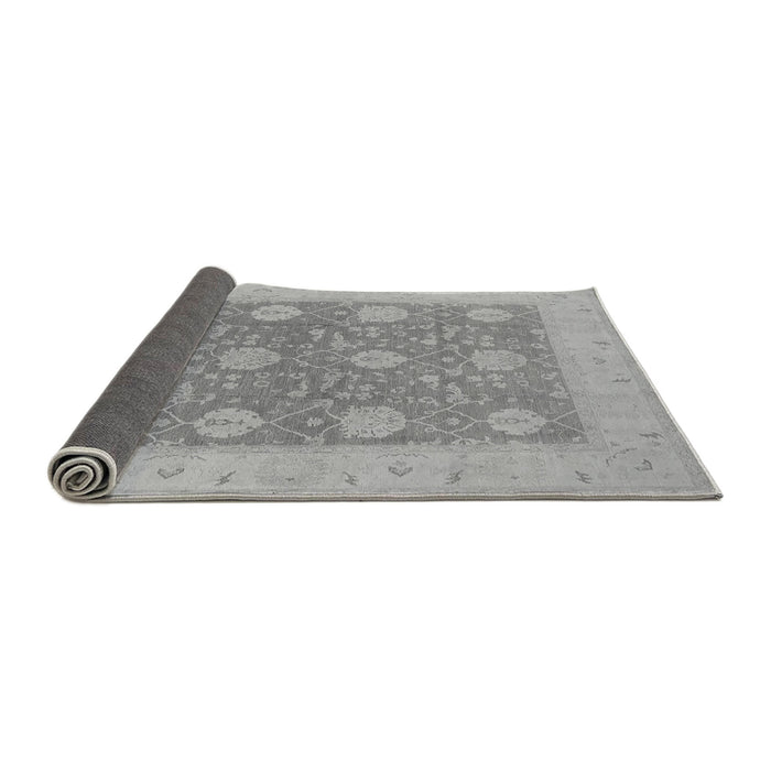 Sideview of Oriental Gray Traditional Rug, urb797gry
