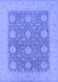 Oriental Blue Traditional Rug, urb797blu