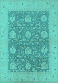 Oriental Turquoise Traditional Rug, urb797turq