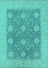 Oriental Turquoise Traditional Rug, urb797turq