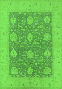 Oriental Green Traditional Rug, urb797grn