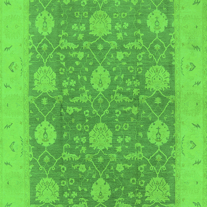 Oriental Green Traditional Rug, urb797grn