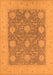 Machine Washable Oriental Orange Traditional Area Rugs, wshurb797org
