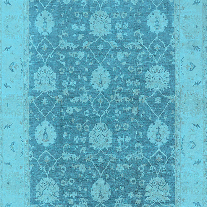 Oriental Light Blue Traditional Rug, urb797lblu