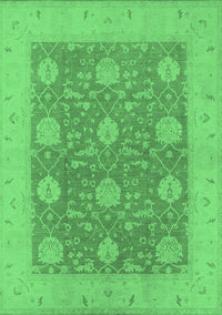 Oriental Emerald Green Traditional Rug, urb797emgrn