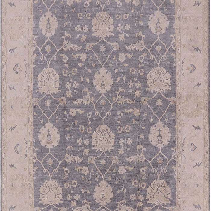 Mid-Century Modern Rose Purple Oriental Rug, urb797