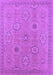 Machine Washable Oriental Purple Traditional Area Rugs, wshurb798pur