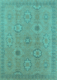 Oriental Turquoise Traditional Rug, urb798turq