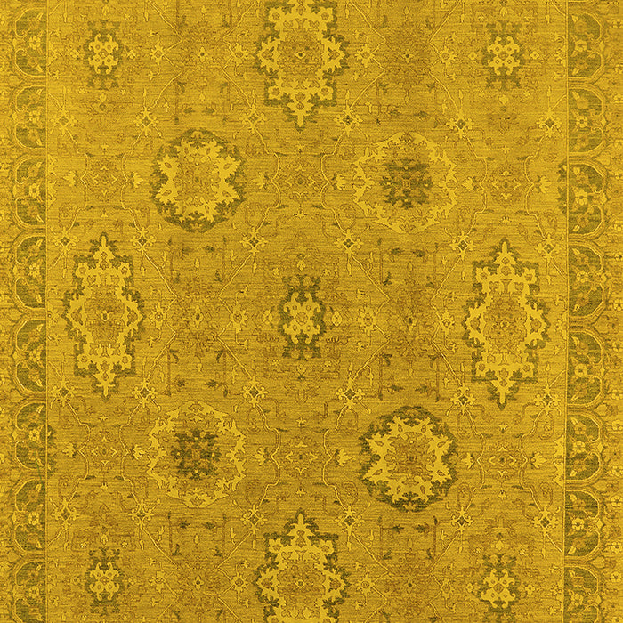 Oriental Yellow Traditional Rug, urb798yw