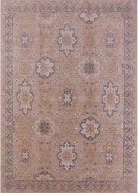 Machine Washable Industrial Modern Dark Almond Brown Rug, wshurb798