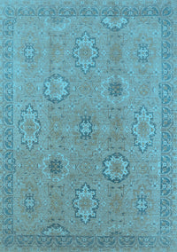 Oriental Light Blue Traditional Rug, urb798lblu