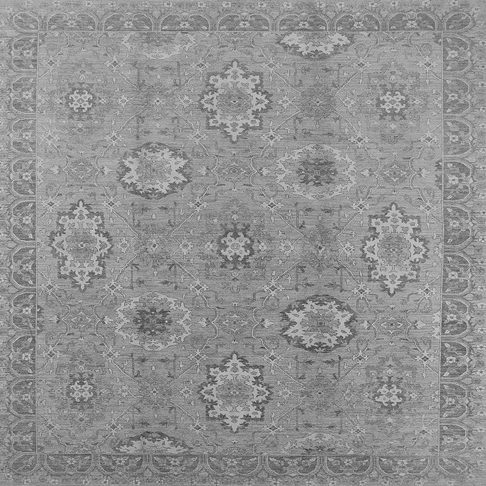 Square Oriental Gray Traditional Rug, urb798gry