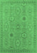 Oriental Emerald Green Traditional Rug, urb798emgrn