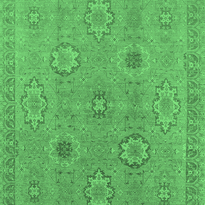 Oriental Emerald Green Traditional Rug, urb798emgrn