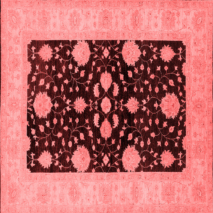 Machine Washable Oriental Red Traditional Rug, wshurb799red