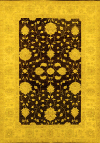 Oriental Yellow Traditional Rug, urb799yw