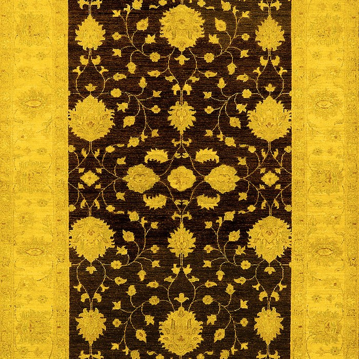 Oriental Yellow Traditional Rug, urb799yw