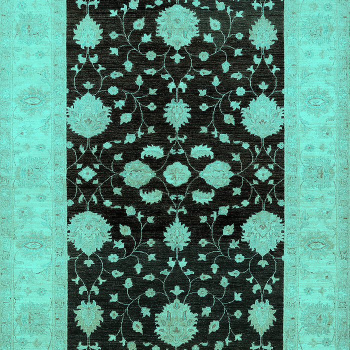 Oriental Turquoise Traditional Rug, urb799turq