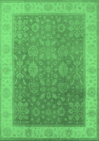 Oriental Emerald Green Traditional Rug, urb800emgrn