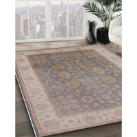 Mid-Century Modern Rose Purple Oriental Rug, urb800