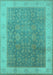 Oriental Turquoise Traditional Rug, urb800turq