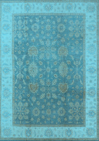 Oriental Light Blue Traditional Rug, urb800lblu