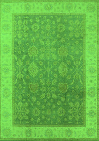 Oriental Green Traditional Rug, urb800grn