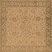 Square Oriental Brown Industrial Rug, urb801brn