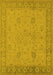 Oriental Yellow Industrial Rug, urb801yw