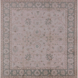 Square Machine Washable Industrial Modern Rose Dust Purple Rug, wshurb801