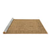 Sideview of Machine Washable Oriental Brown Industrial Rug, wshurb801brn