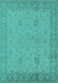 Oriental Turquoise Industrial Rug, urb801turq