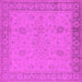 Square Oriental Pink Industrial Rug, urb801pnk