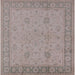 Square Mid-Century Modern Rose Purple Oriental Rug, urb801